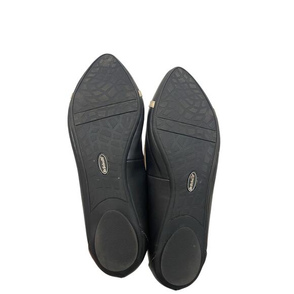 Laser Cut Two Tone Flat Ballerina Dr. Scholls 8.5 Retro Stretchy Comfort Office - Picture 3 of 4
